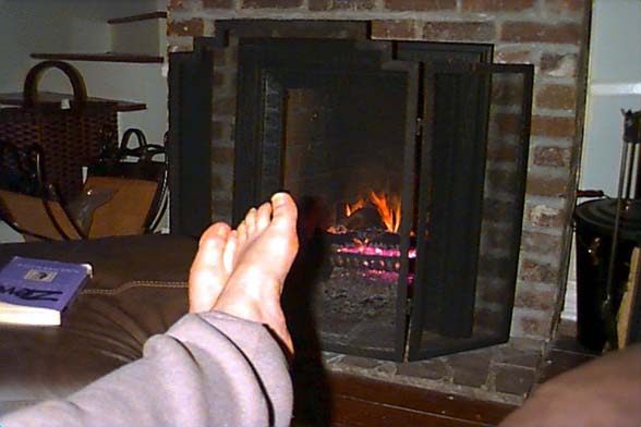 Fireplace feet