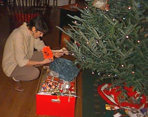 Kathleen Edge desecrates the Christmas Tree